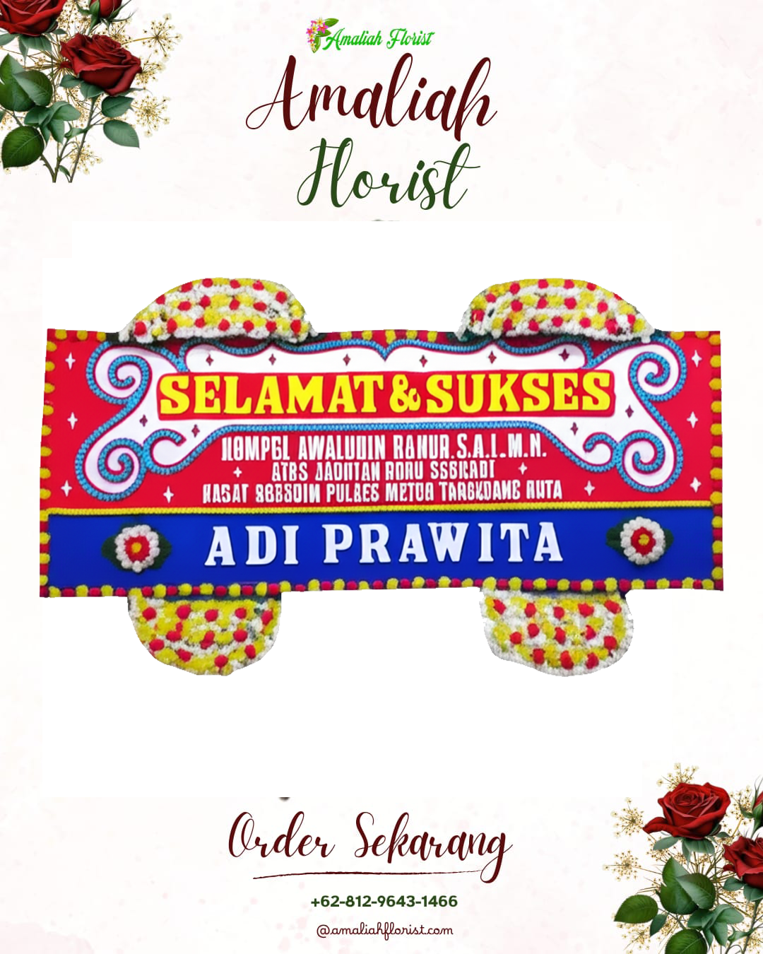 Papan Bunga Ucapan Selamat Brati